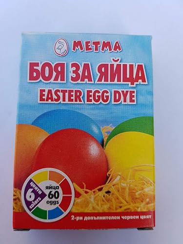 Lot de 6 sachets de peinture colorée pour décoration d'œufs