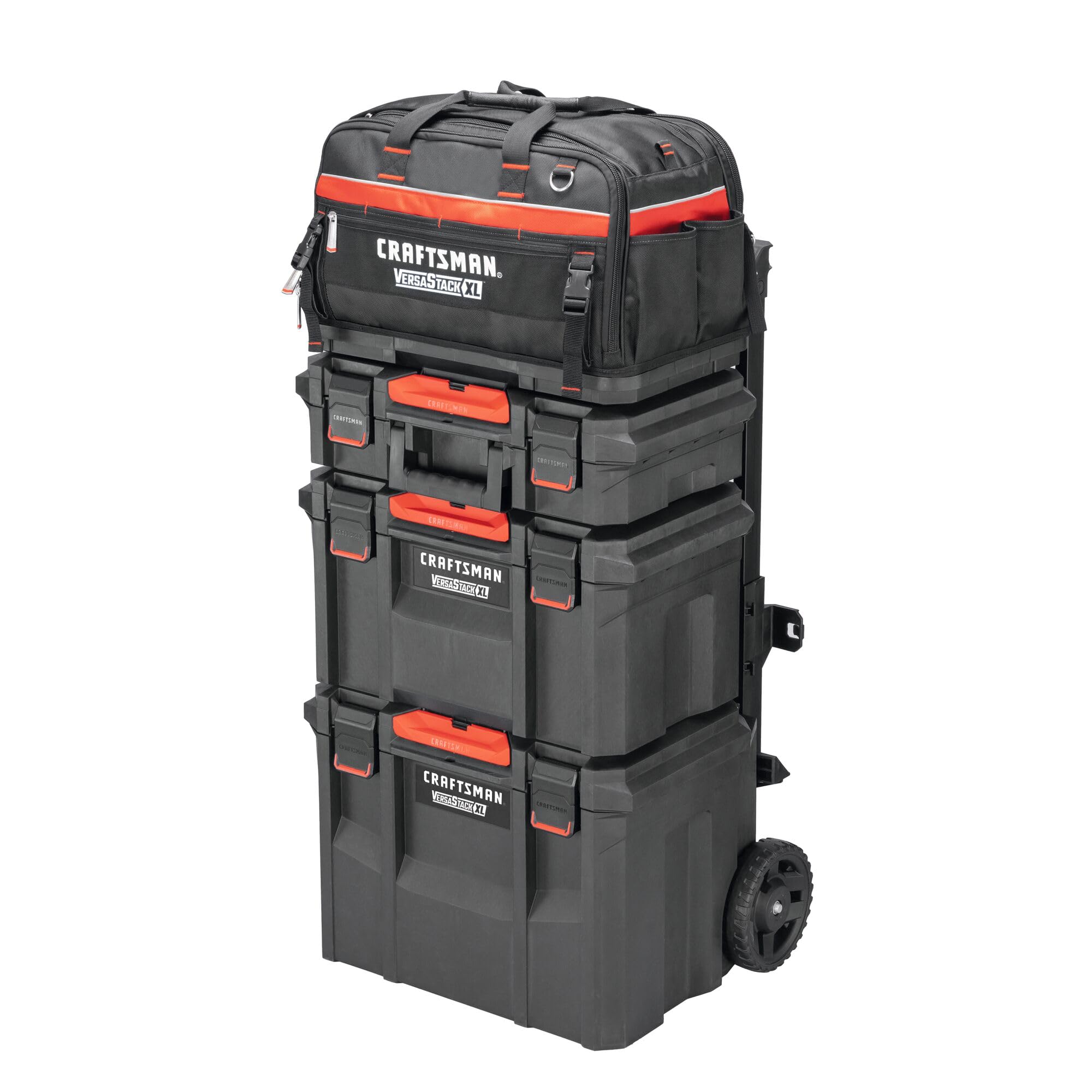 CRAFTSMAN TRADESTACK torba na narzędzia, 57 cm, trwały poliester, czarno-czerwona (CMST21450)