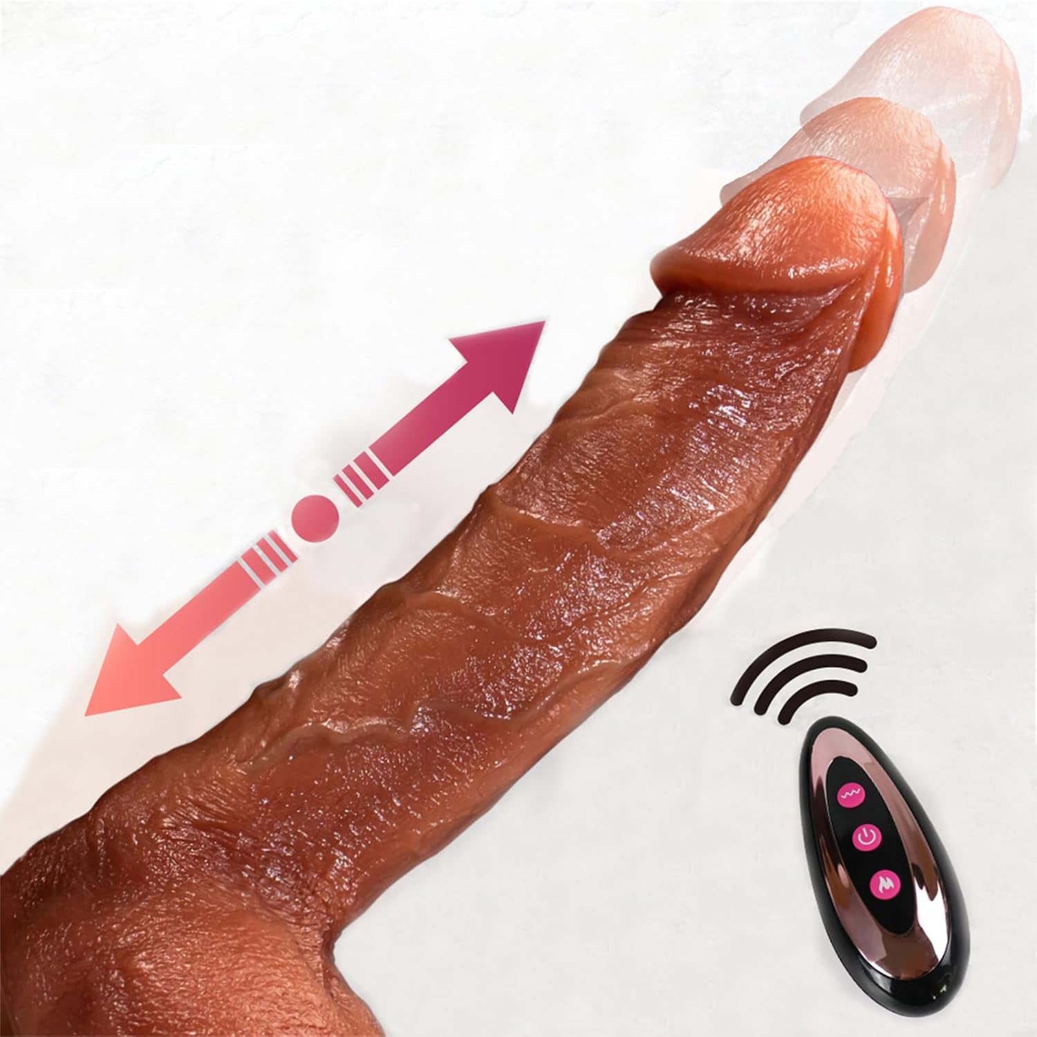 8.86in Huge Anal Dildo Vibrator Male Realistic Dildo with Suction Cup: Silicone Vibrating Dildo Large Dildo Adult Sex Toy for Couples