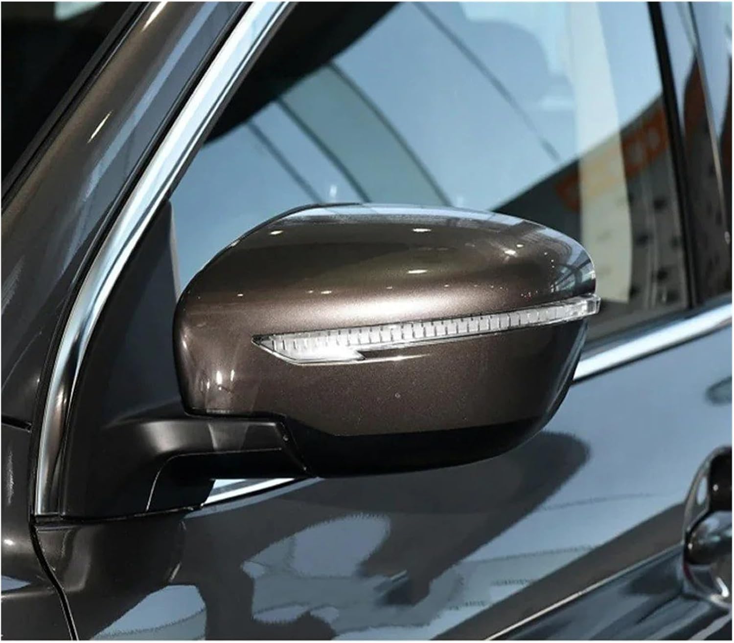 エクストレイル 用 のために キャシュカイ 2014-2022用 293569767916 車用サイドミラーカバー 【フルコンプリートドアウィングミラーユニット】 バック
