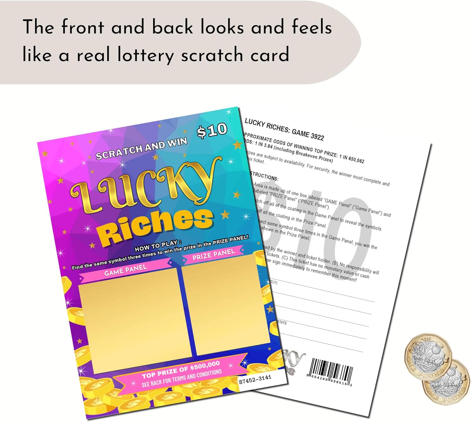 Godparent Proposal Lottery Scratch Off Cards (2-Pack) – Will You Be My Godmother & Godfather Realistic Lottery Scratch Card, Godparent Proposal Idea for Baptism, Christening - Image 5
