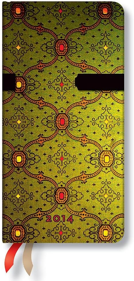 French Ornate Vert - 2014 Paperblanks Weekly Planner