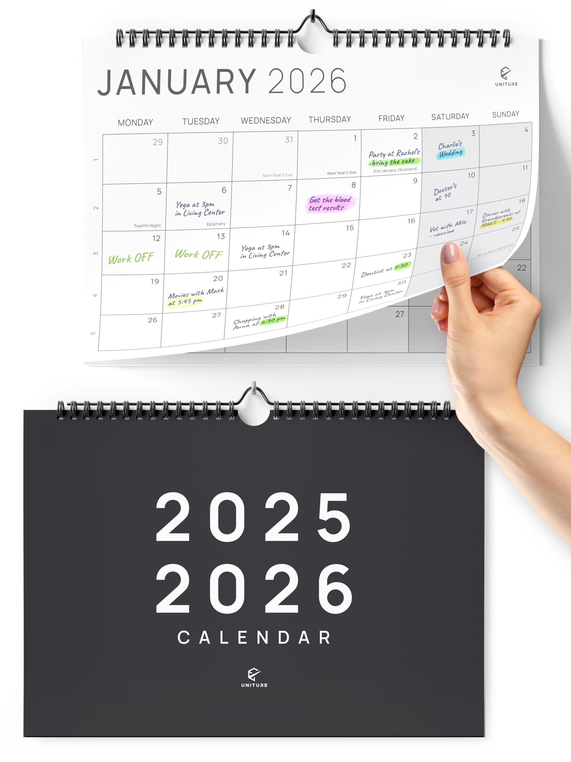 2025-2026 Monthly Planner - 18 Month Calendar July 2025 To December 2026
