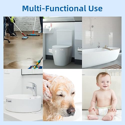 Miniatura 8 de Accesorio rociador de manguera para grifo de fregadero, rociador de bidé de mano para inodoro, ducha de baño de doble función, rociador de pañales