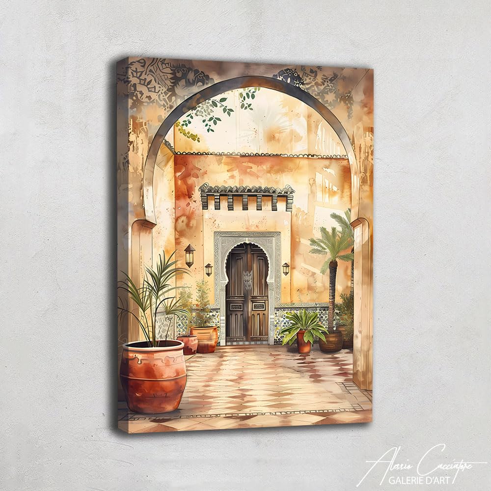 Tableau Oriental Arabesque Florale - Décoration Orientale