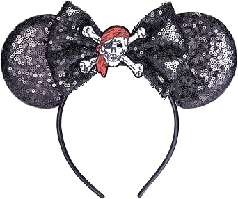 Pirate-Accessories Women Costume Mouse Ears Headband Bow Men Cosplay Party