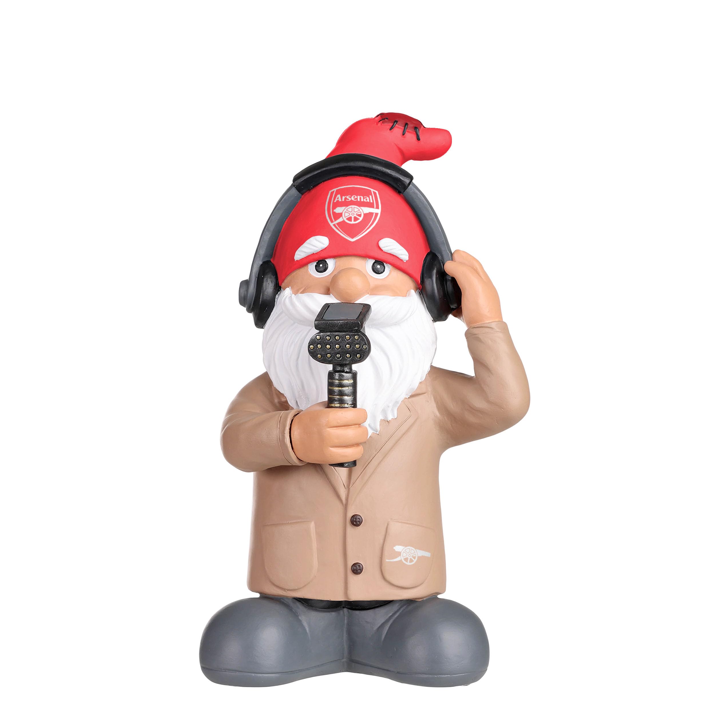 FOCO Officially Licensed Arsenal FC Football Commentator Garden Gnome