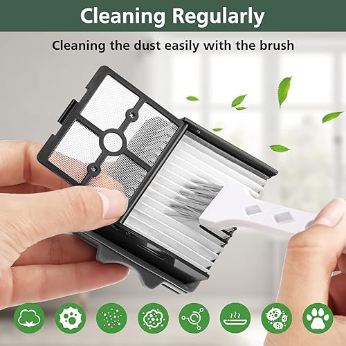 Miniatura 3 de 【Solo combo S5】Piezas de repuesto de rodillos de cepillo para aspiradora inalámbrica en seco y húmedo Floor ONE S5, paquete de 2 rodillos de cepillo