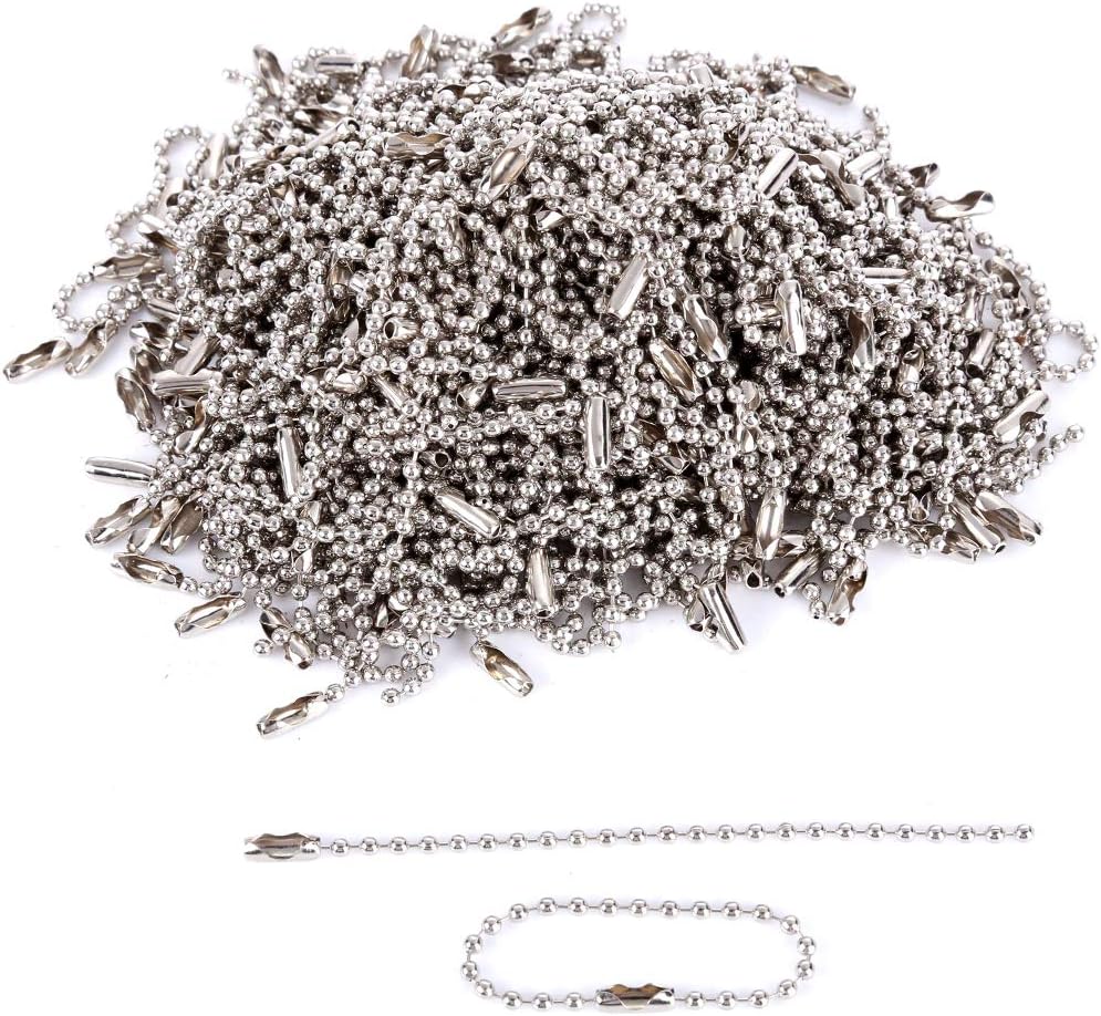 Como Sourcingmap® 100pcs 3.7" Long 0.09" Grain Dia Connector Hook Keychain