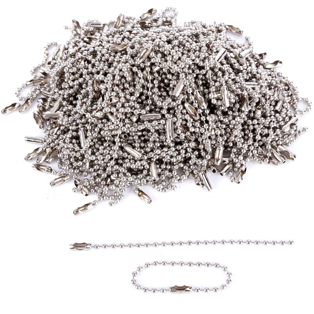 Como Sourcingmap® 100pcs 3.7" Long 0.09" Grain Dia Connector Hook Keychain