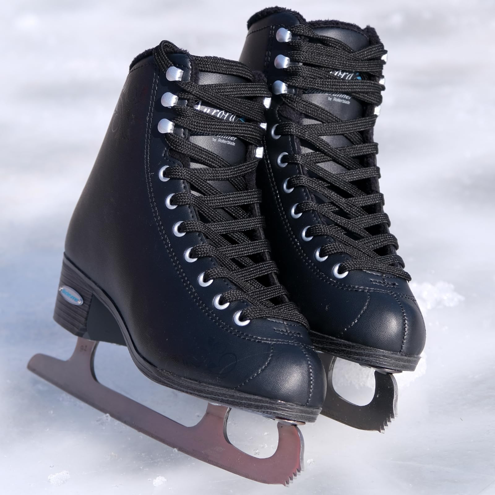 Rollerblade Damen W Bladerunner Ice by Aurora Erwachsene Weiß Silber Schlittschuhe