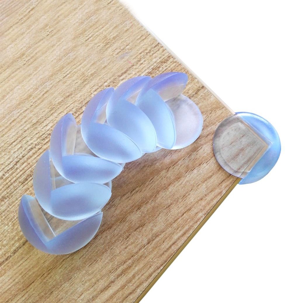 12 Pcs Baby Caring Guards Medical Grade from Paris Babyhome-Clear Furniture Corner Protectors-Child Proof Corner Safety