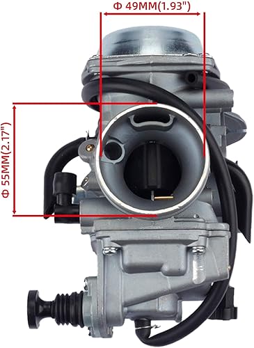 Miniatura 3 de Dasbecan Carburador con filtro de aceite/aire compatible con Honda Rancher 350 2000-2006 Foreman 450 1998-2004 Foreman 400 1997-2003 Fourtrax 350