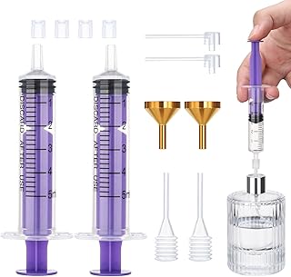 Segbeauty Perfume Refill Tool Kit, Includes 2 PCS 5ml Perfume Decanter Syringe, Plastic Funnels, Refill Pumps and Dropper...