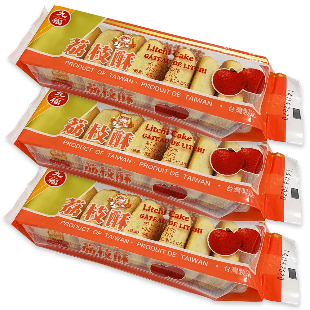 Amazon.co.jp: 台湾 【 九福 】 ライチケーキ （袋） 227g／袋