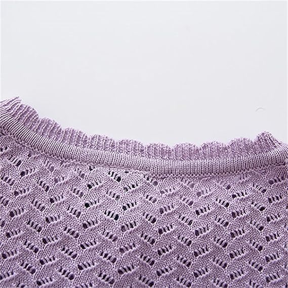 Cardigan In Pizzo Per Bambine - Manica Lunga Con Bottone, Cotone 100% - Foto 5