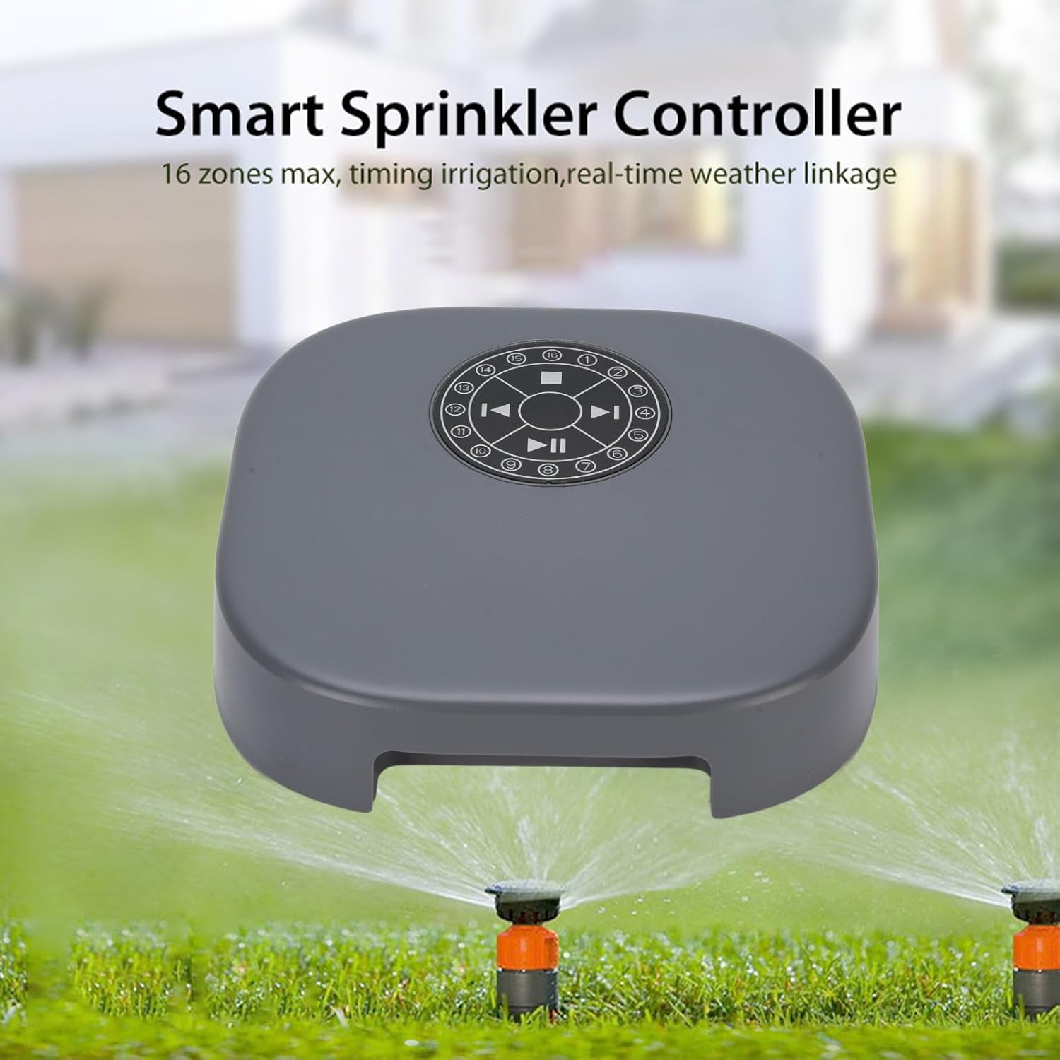 TOPINCN Smart Irrigation Controller, WiFi Sprinkler Timer for Garden, 16 Zone Auto Schedules, Weather Based Watering, Compatible with, Mode (US Plug)