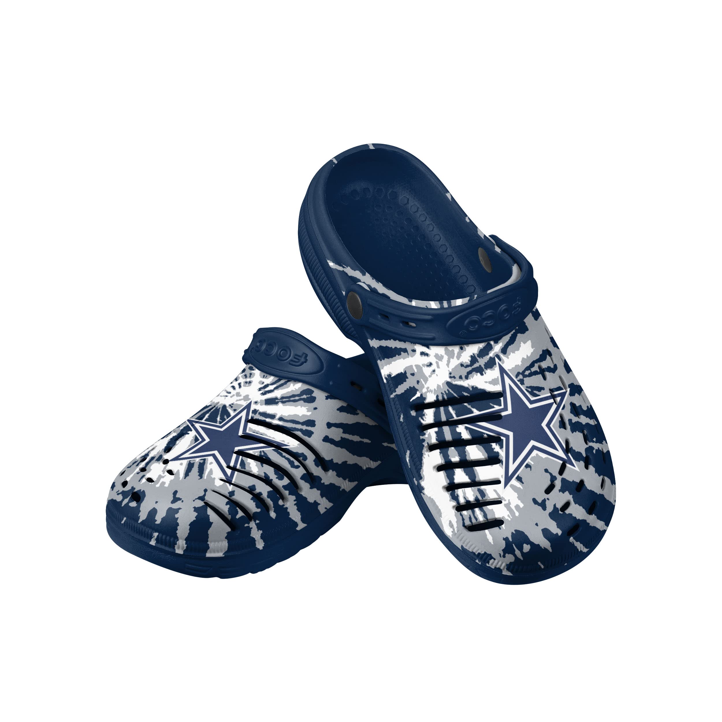 FOCO Dallas Cowboys NFL Mens Tie-Dye Clog - footwear | Mubboo