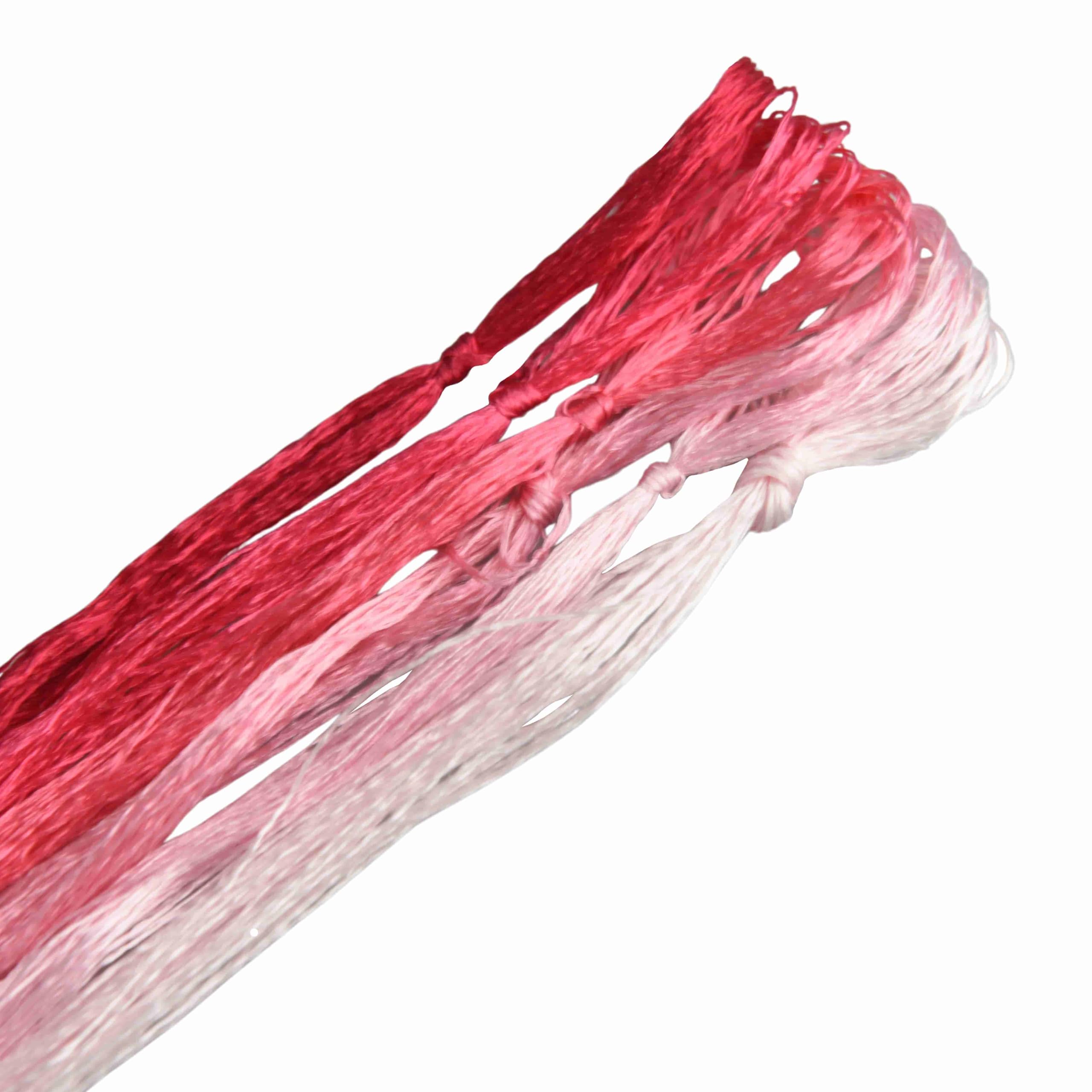 MINGGUXIUYI 6 Colours Gradient Mulberry Silk Embroidery Threads – 22M Each, for Hand Embroidery/Cross Stitch/Knitting/DIY Crafts (07)