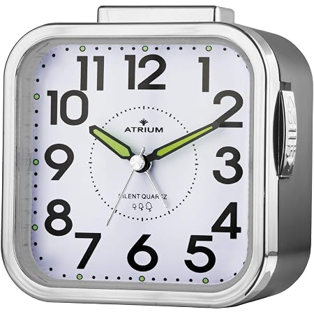 RADIO REVEIL,White--Horloge De Chevet Silencieuse Et Lumineuse | En