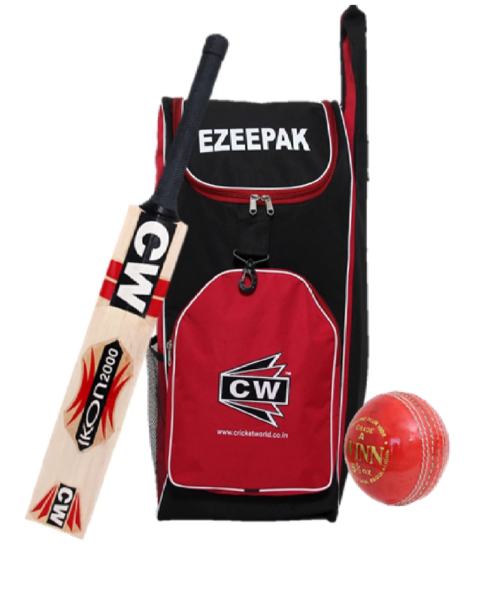 CW Boundary Cricket Kit Youth Full Kit 4 PCE Leather Ball Seasoned Cricket Ball Sports Backpack Bag Genuine Kashmir Willow Cricket Bat Full Size-image-22