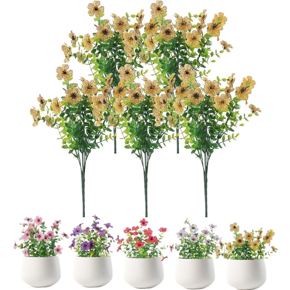 Fausses fleurs d'extérieur pour jardinière et porche marguerites artificielles sans entretien