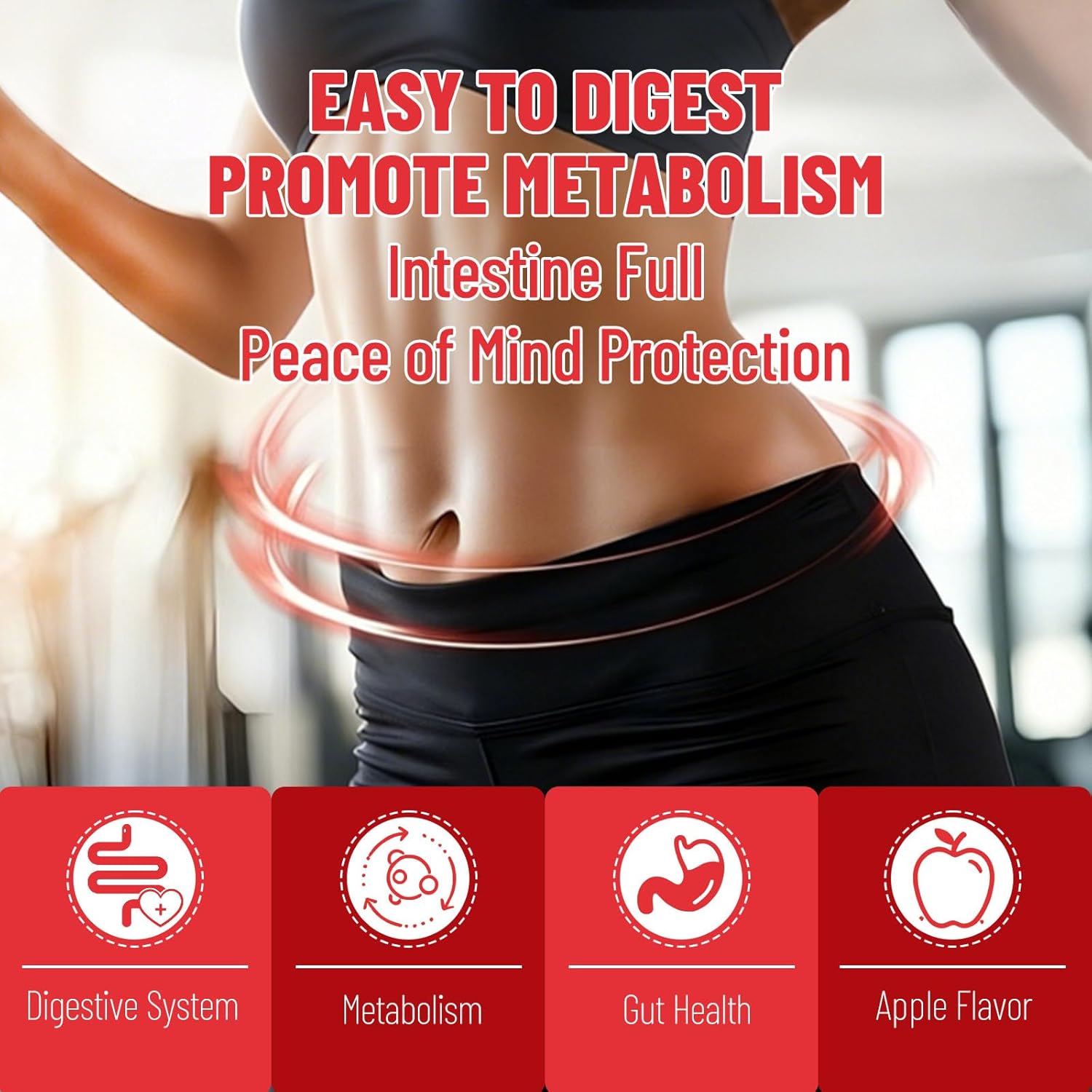 AIHIYO Apple Cider Vinegar Gummies, Organic ACV Vitamins for Digestive Health, Metabolism & Gut Support - 60 Count - Image 6