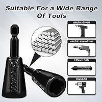 Vista 5 de 4 Pcs Multifunctional Wire Twister Tool for Drill, Lightweight Wire Nut Twister Compatible with 8 to 24 Awg and 2 to 7 Ways Effortlessly, Wire Nut