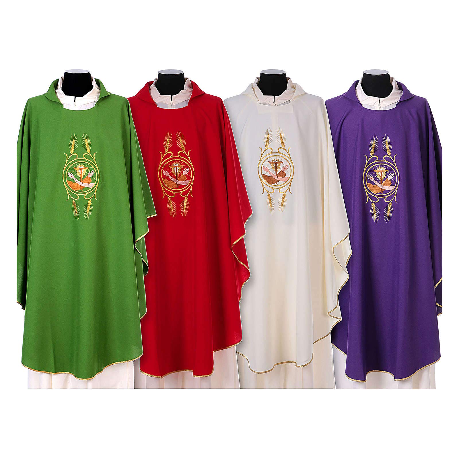 Holyart Kasel mit Franziskaner Wappen aus Polyester