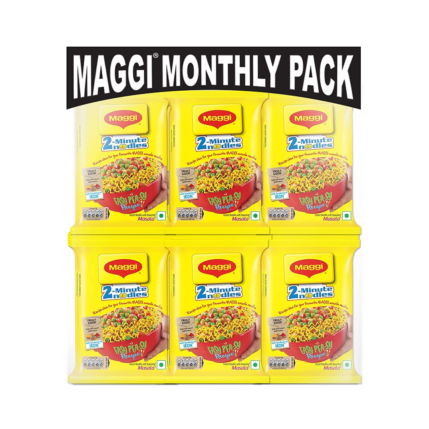 metrey 2-Minute Noodles Masala, 70g (pack of 18)