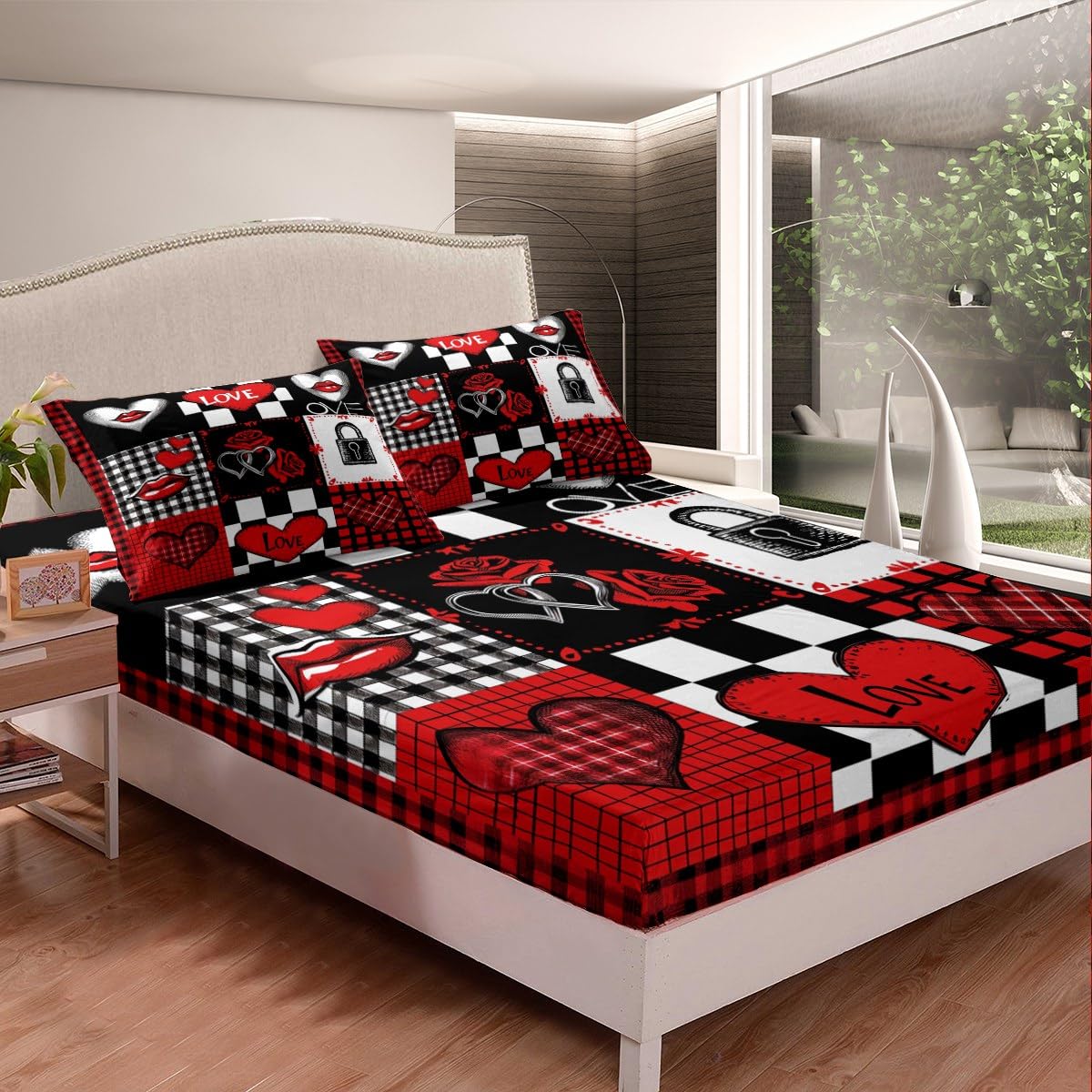 Set Di Biancheria Da Letto Reversibile Per Letto King Size, 7