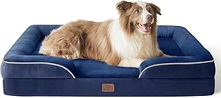 Bedsure Orthopedic Dog Bed for Large Dogs - Big Washable Dog Sofa Beds Large, Supportive Foam Pet Couch Bed with Removable...