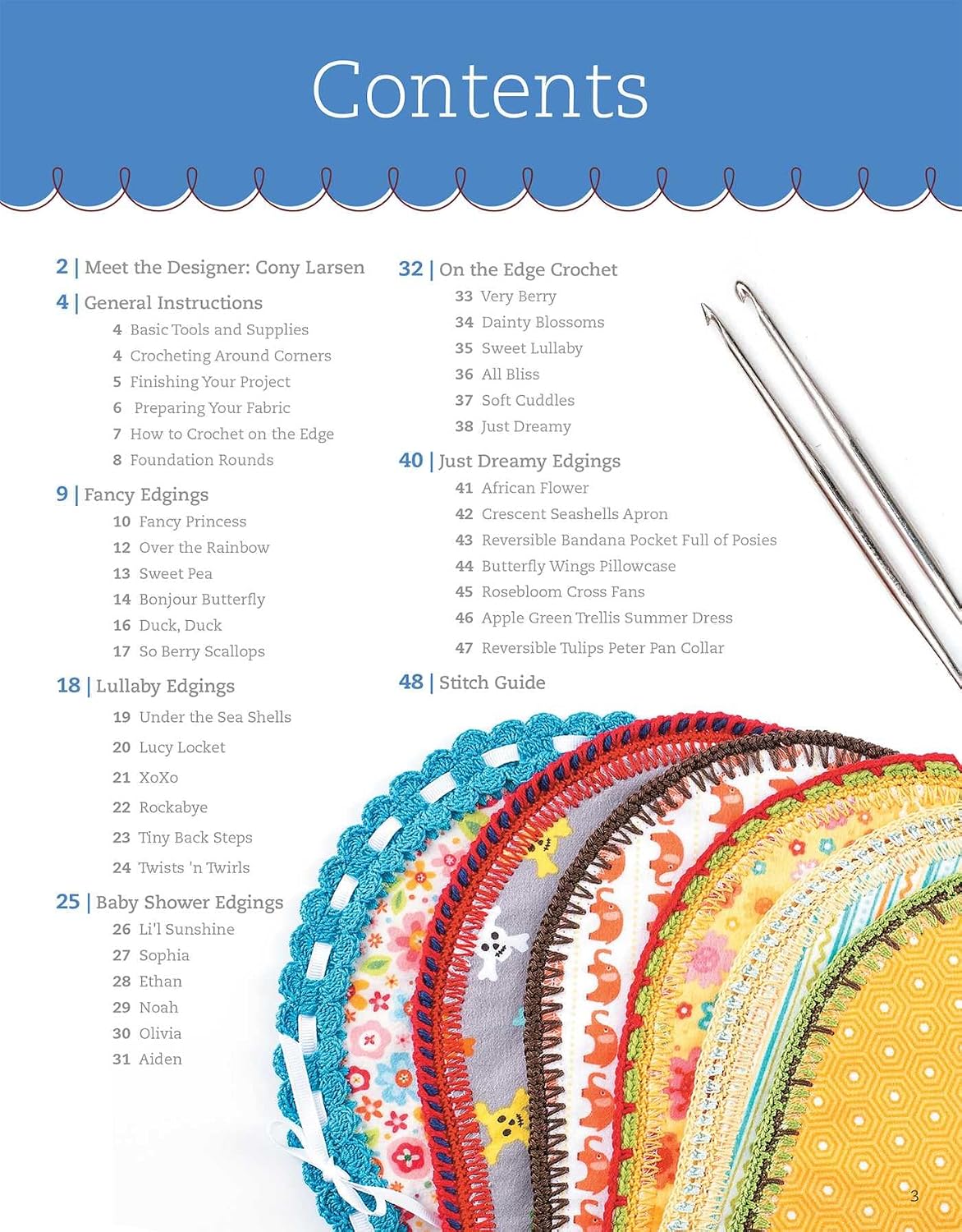 Leisure Arts Edgings for Kids with Crochet Hook Book