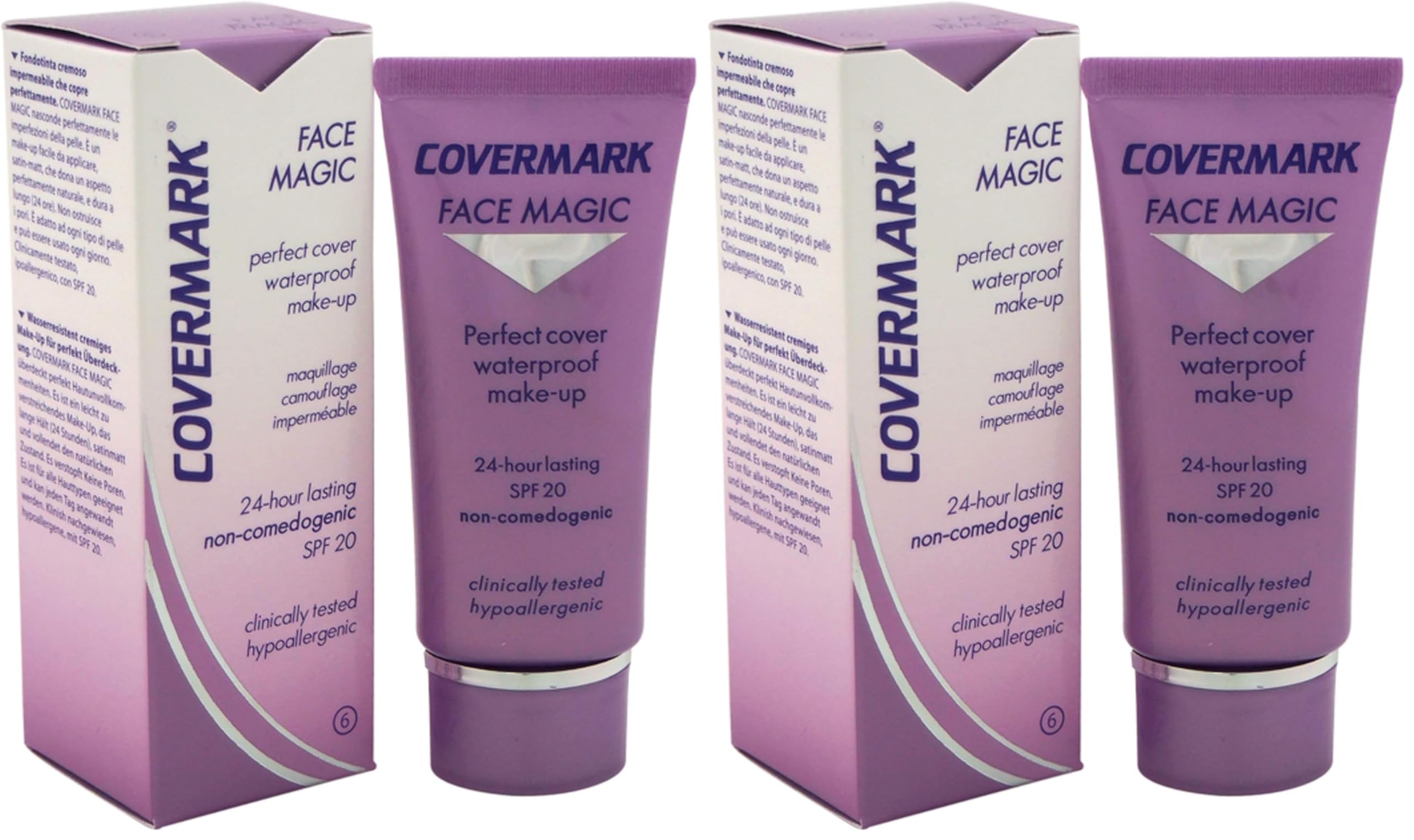 Covermark Fond de Teint Face Magic Brun Clair N°6 1 Unité (Lot de 2)