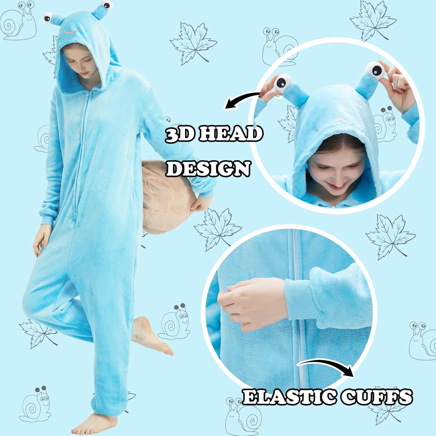 Adult Onesie Pajamas Halloween Costume One-Piece Slim Fit Sleepwear Cosplay Suit for Mens Womens