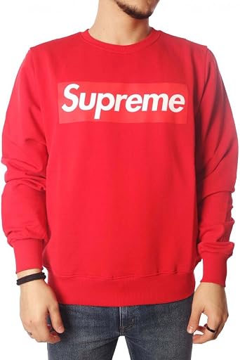 Supreme 2020 - Sudadera con Estampado de otoño/Invierno, Color Negro y Gris  y Rojo: Amazon.es: Ropa