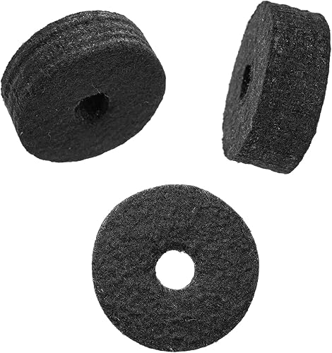 Miniatura 6 de Cheerock 21 piezas de platillos accesorios de repuesto para platillos de fieltros, copa de fieltro de embrague Hi-Hat con mangas, tuercas de ala de