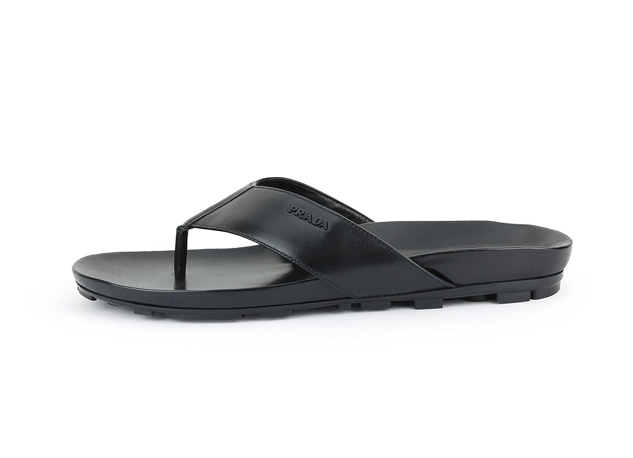 Prada Men's 4Y2208 O3Y F0002 Black Leather Sandals US 7 / EU 6 (40) :  Amazon.ca: Clothing, Shoes \u0026 Accessories