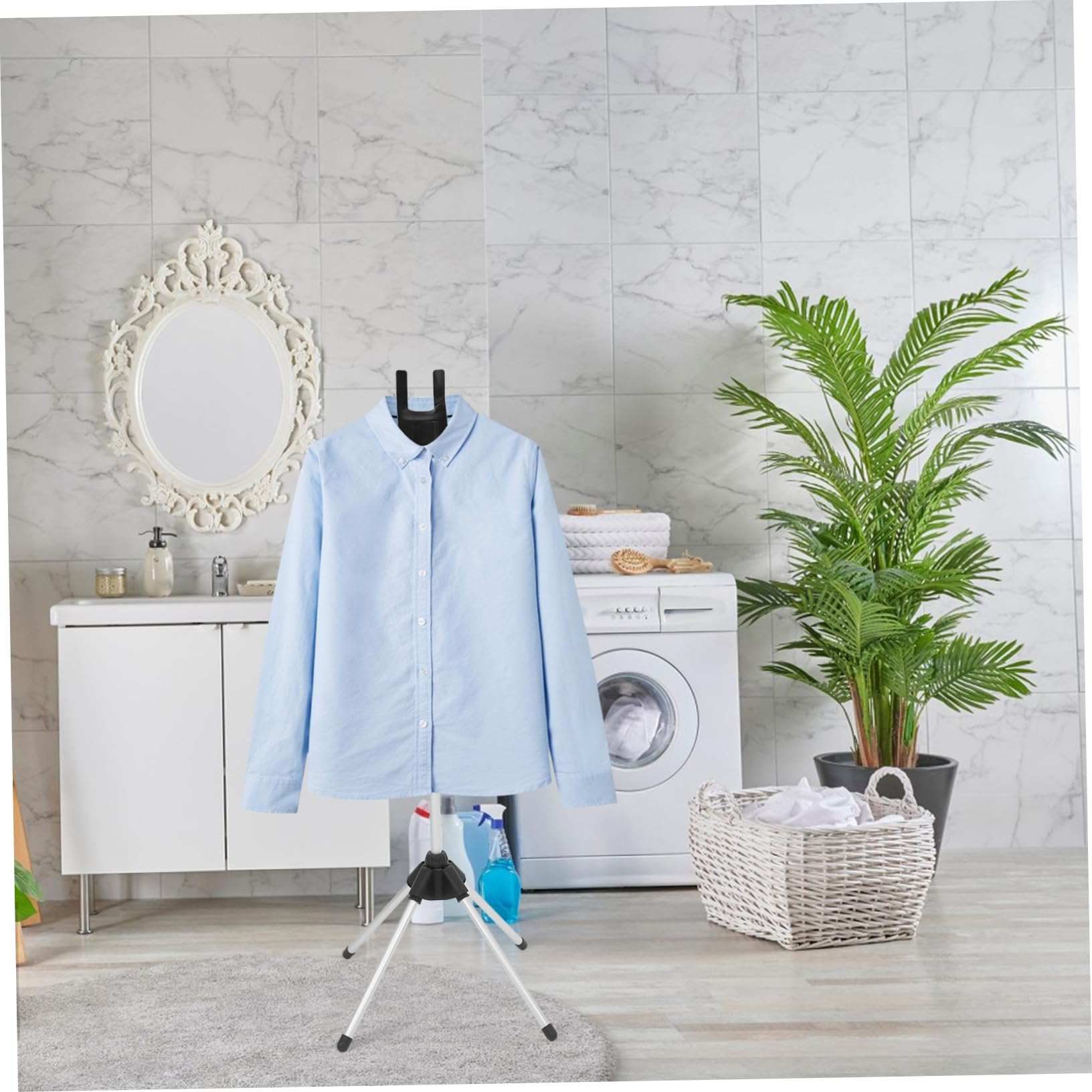 Alipis Soporte De Planchado De Tabla Perchero Telescópico Plegable para Planchado Vertical y Plano Adecuado para Ropa Tejidos Casa