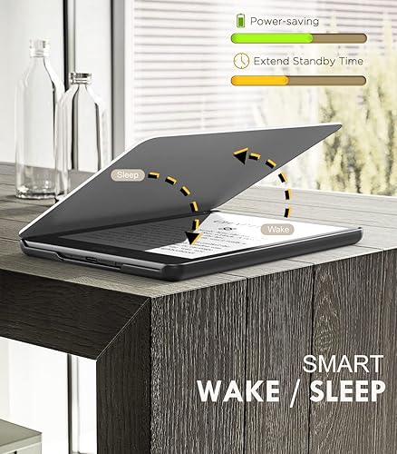 Miniatura 7 de MoKo Funda para Kindle Paperwhite de 6.8" (11 gen.-2021) y Kindle Paperwhite Signature Edition ligera con encendidoapagado automático para Kindle