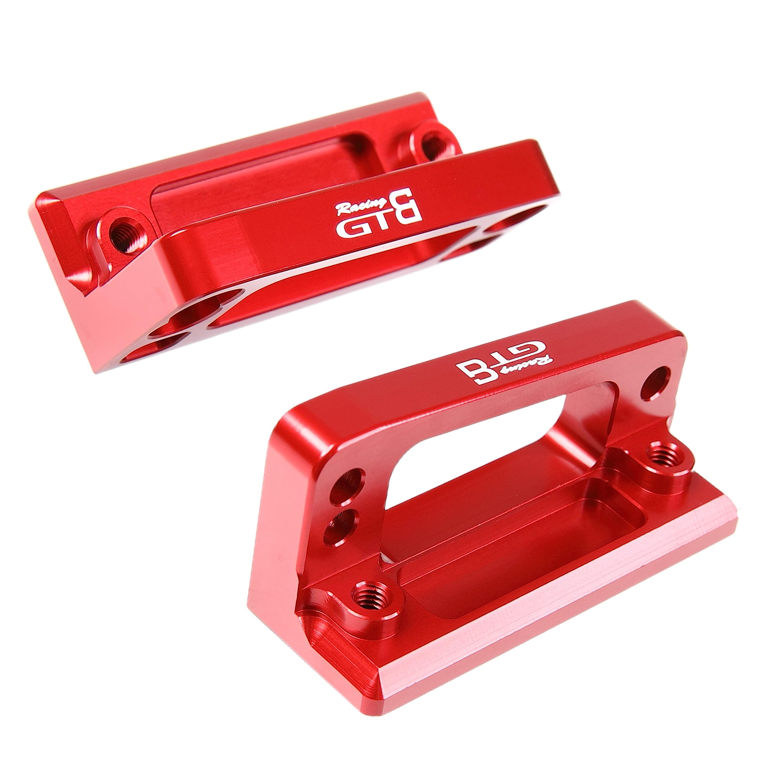 GTBRacing CNC Aluminum Rear Wing Mount for 1/5 RC Car LOSI DBXL-E 2.0 Upgrade Part (Red)
