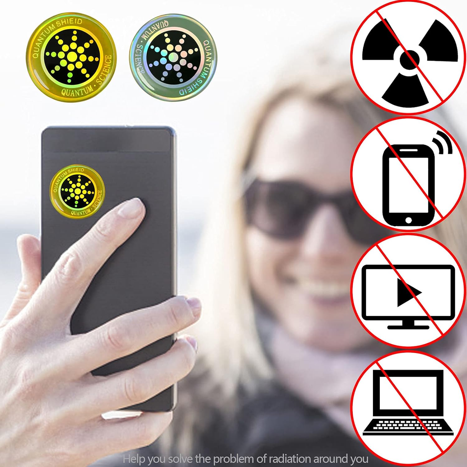 6Pcs Strong Anti Radiation EMF Protection Cell Phone Sticker Radiation Neutralizer Sticker forCellphone, Laptop, Microwave : Industrial & Scientific