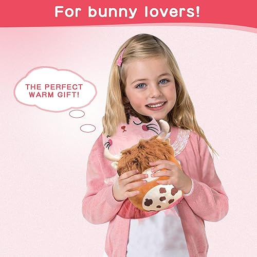 Miniatura 3 de Peluche de vaca escocesa de las tierras altas de 18 pulgadas, linda almohada suave de vaca de las tierras altas, almohada Kawaii marrón esponjosa de