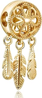 925 Silber Charms Anhänger Perlen Goldene Perlen Charms Damen Armband Halskette Anhänger Tier Liebe, Familie Sicherheitskette Familie Freunde Geschenke