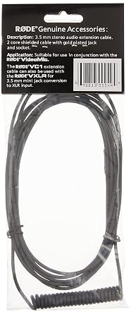 RDE VC1 Stereo 3.5mm Extension Cable