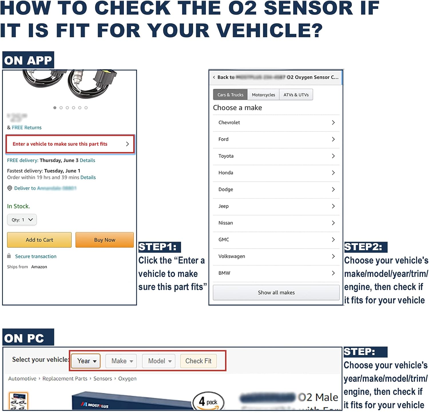 MOSTPLUS SG1849 High Performance O2 Oxygen Sensor Compatible with 2004-2014 Dodge Jeep Compass Cherokee Ram 1500 : Automotive