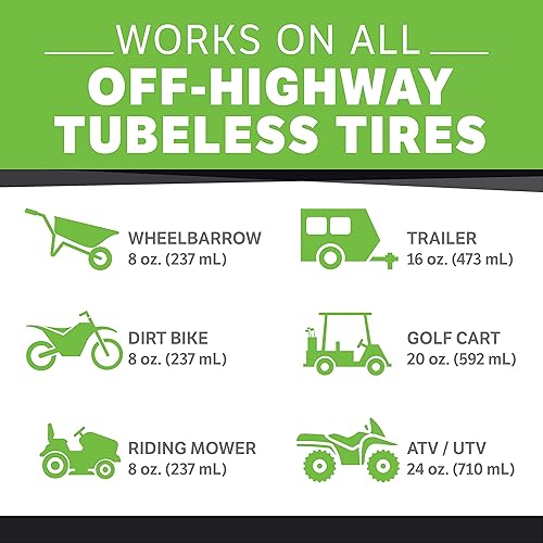 Miniatura 6 de Slime 10009 - Sellador de reparación de pinchazos de neumáticos planos, evita y repara, todos los neumáticos sin cámara fuera de carretera, botella