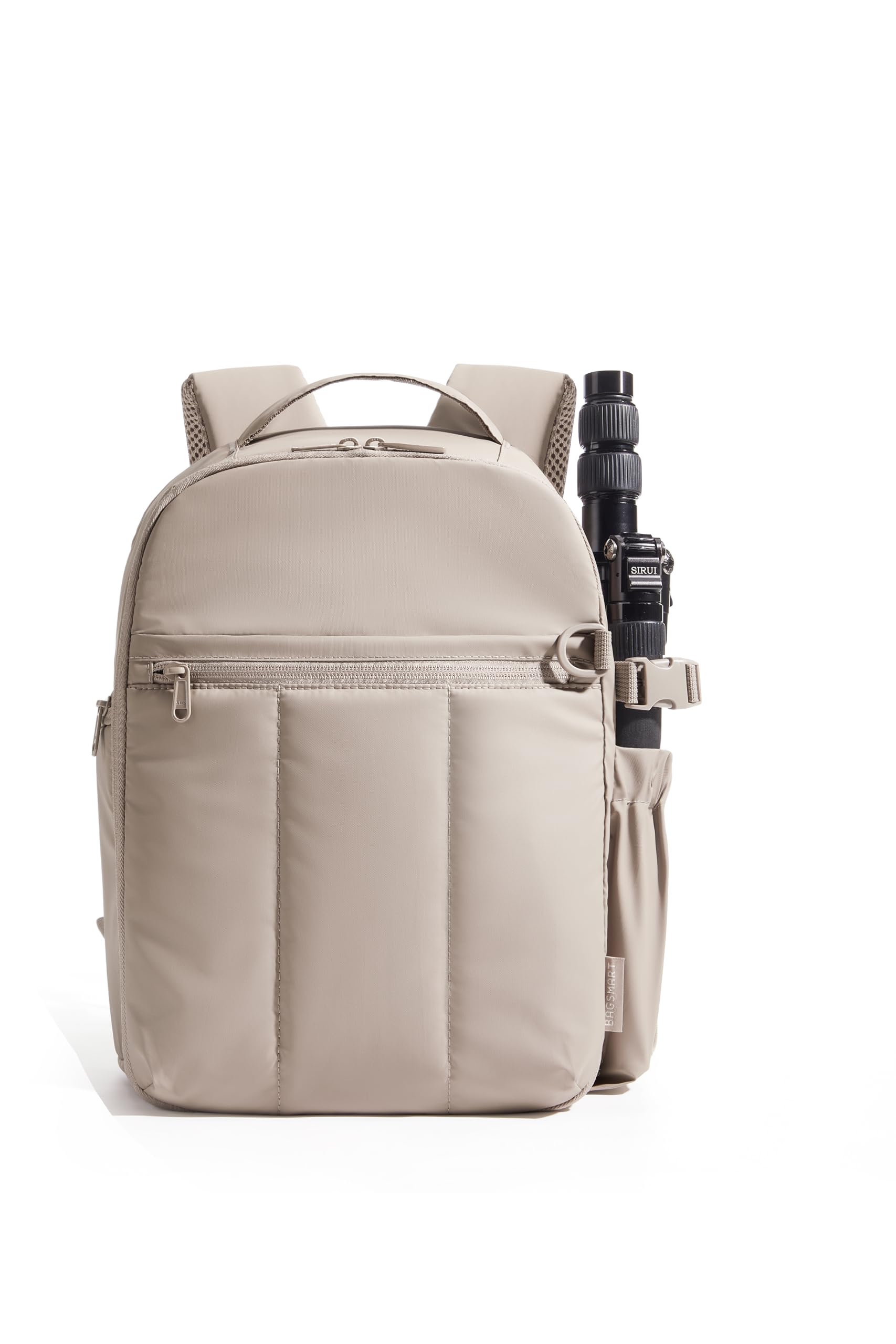 bagsmart Small Camera Backpack Bag for DSLR SLR Mirrorless Cameras Photographer with Tripod Holder 13.6" Laptop Compartment Women Travel Bag