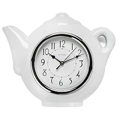 Park Madison Teapot 9 Inch Quality Quartz Battery Operated 3 D Easy to Read Park Madison Teapot 9 Inch Quality Quartz Battery Operated 3 D Easy to Read product image