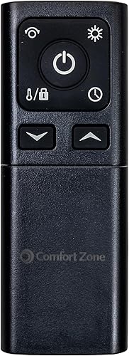 Miniatura 8 de Comfort Zone Calentador digital de escritorio, 1500 W1000 W, modo ECO, termostato, control remoto, temporizador de 12 horas, protección contra